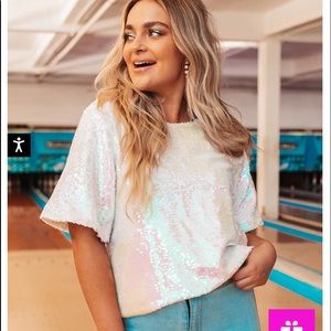 Buddy love sequined top
